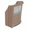Linea Italia Reception Desk 32 in D X 46 in H, 72 in W X Thermofused Laminate, Clear, Walnut ZUI310 - alternate 5